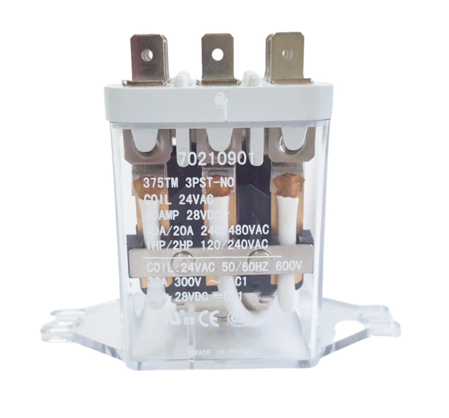 #70210901 RELAY 24V 50/60HZ 3PST-NO PKG